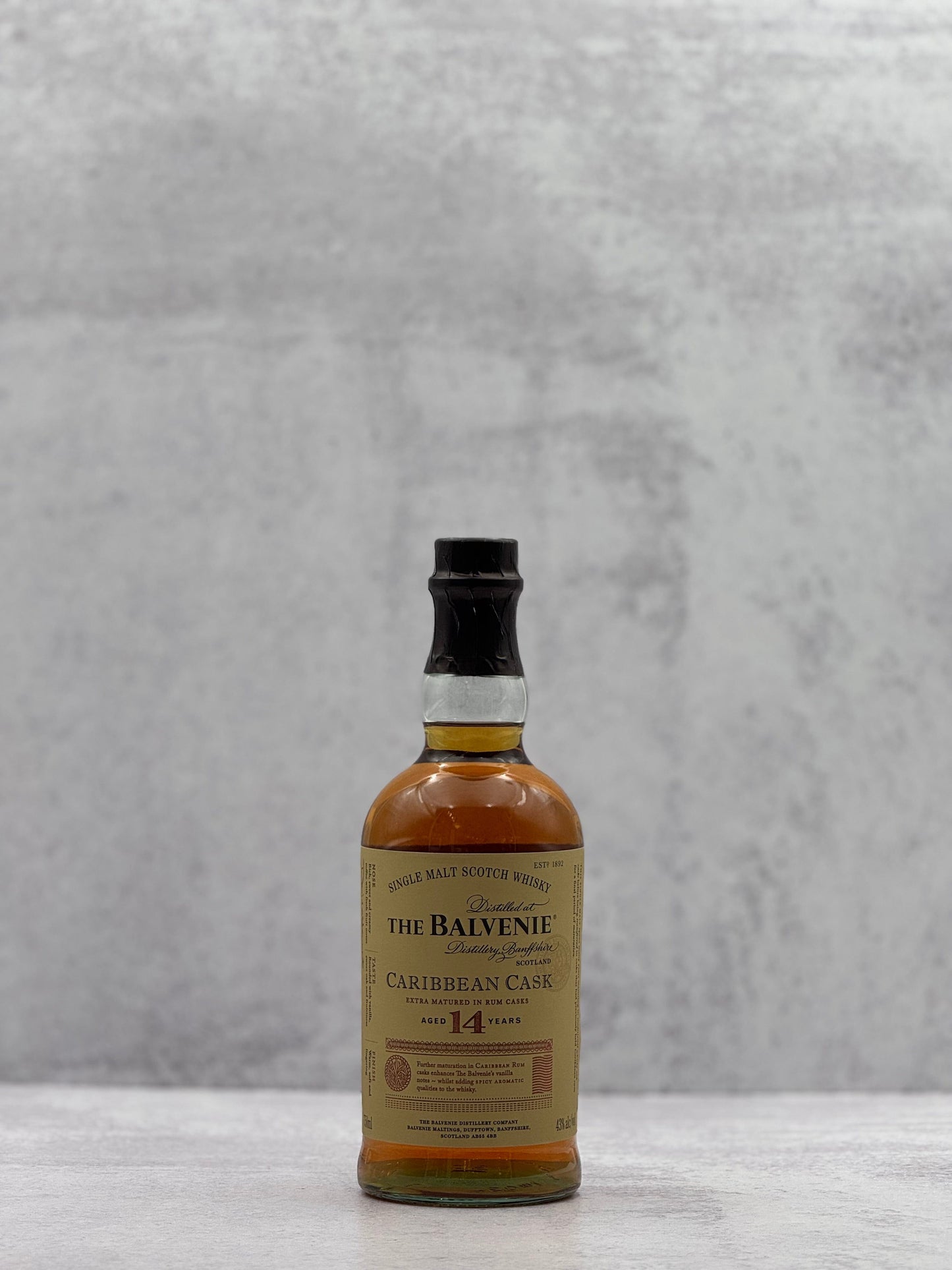 The Balvenie, Caribbean Cask 14 Year Single Malt Scotch Whisky