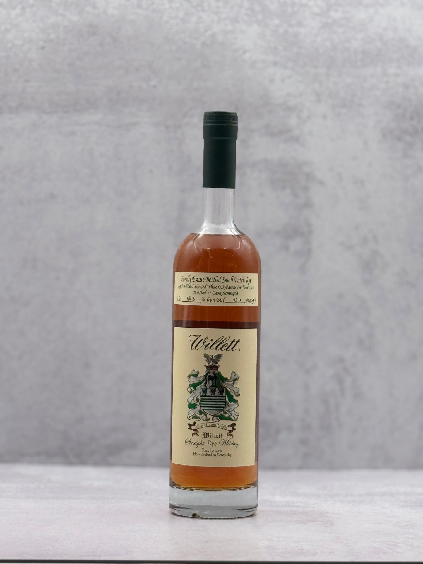 Willet Distillery, Small Batch Straight Rye Whiskey