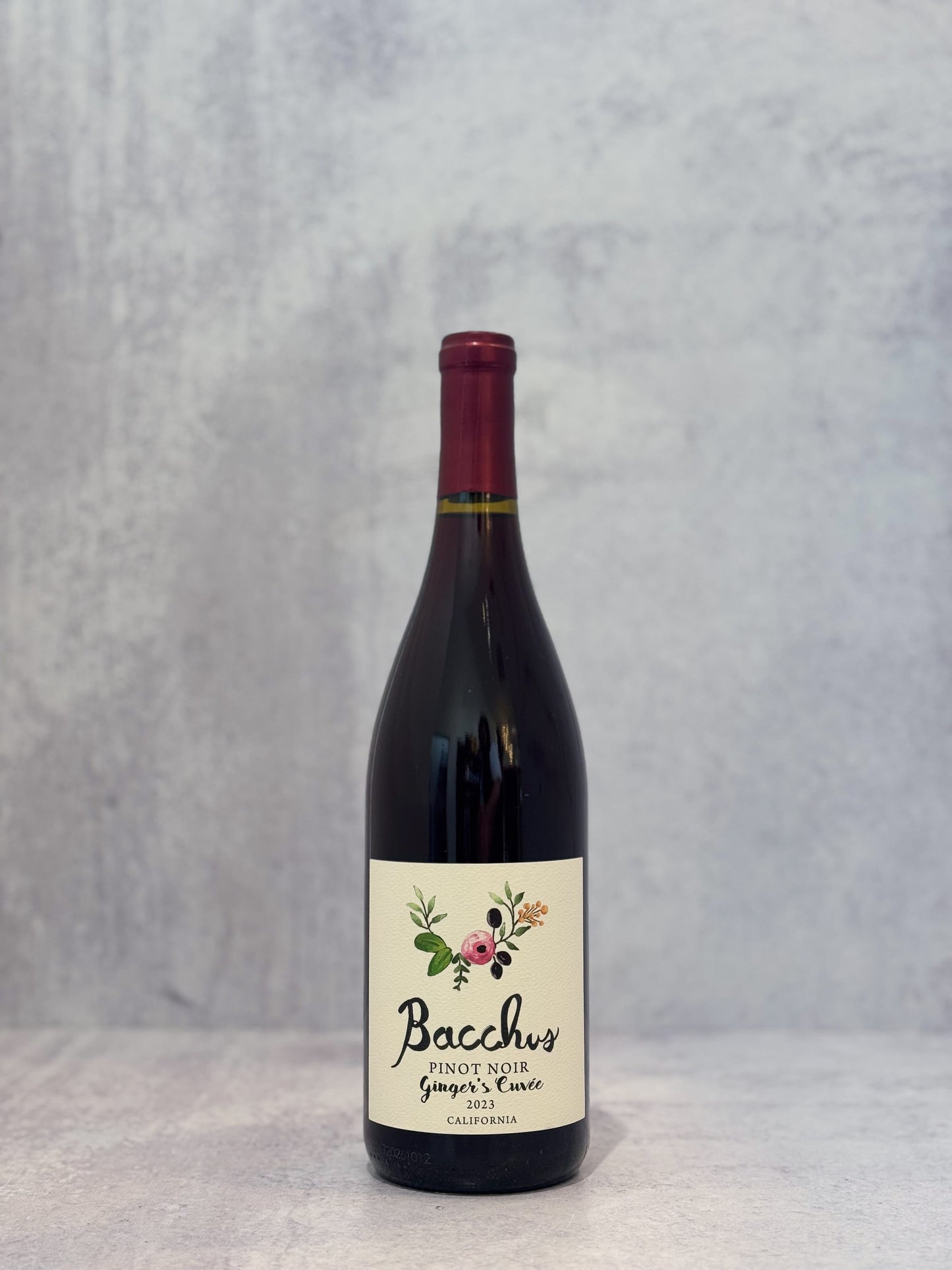 2023 Bacchus Pinot Noir, 'Ginger's Cuvée'