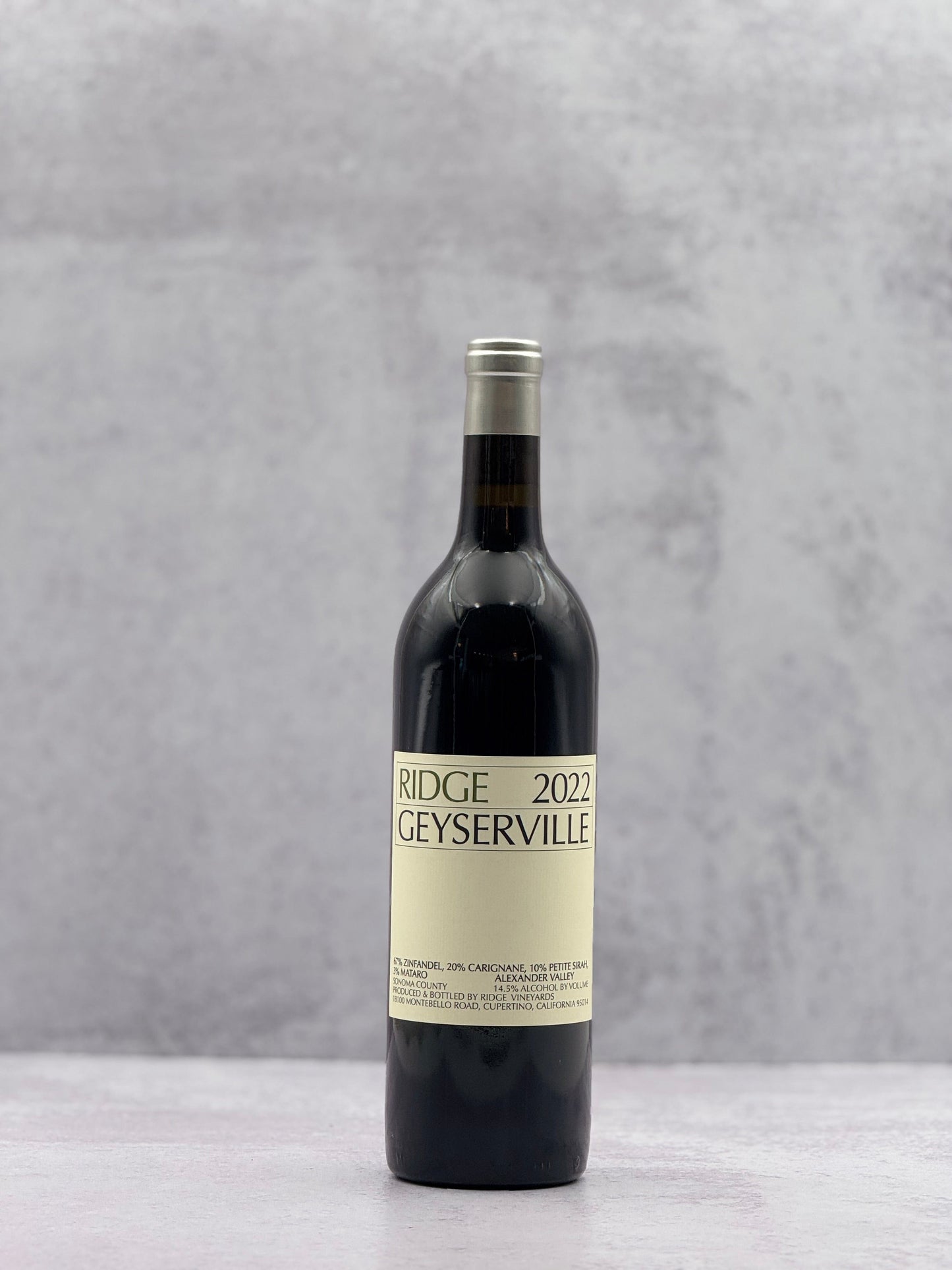 2022 Ridge Vineyards, Geyserville