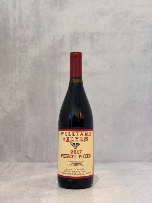 2017 Williams Selyem Pinot Noir Weir Vineyard