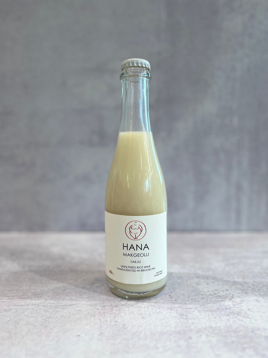 Hana Makgeolli Takju Unfiltered Rice Wine (375 ml)