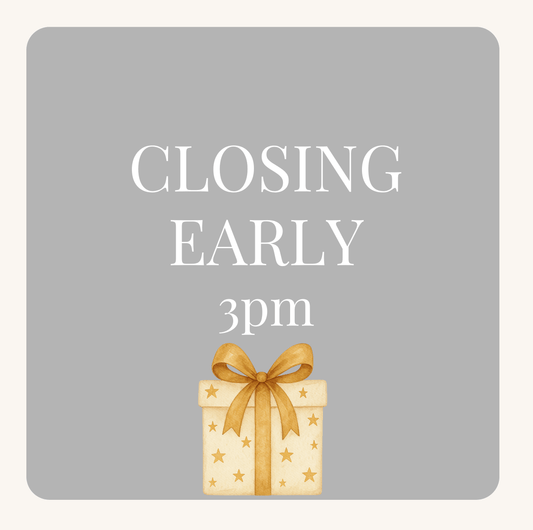Closing Early! 3pm