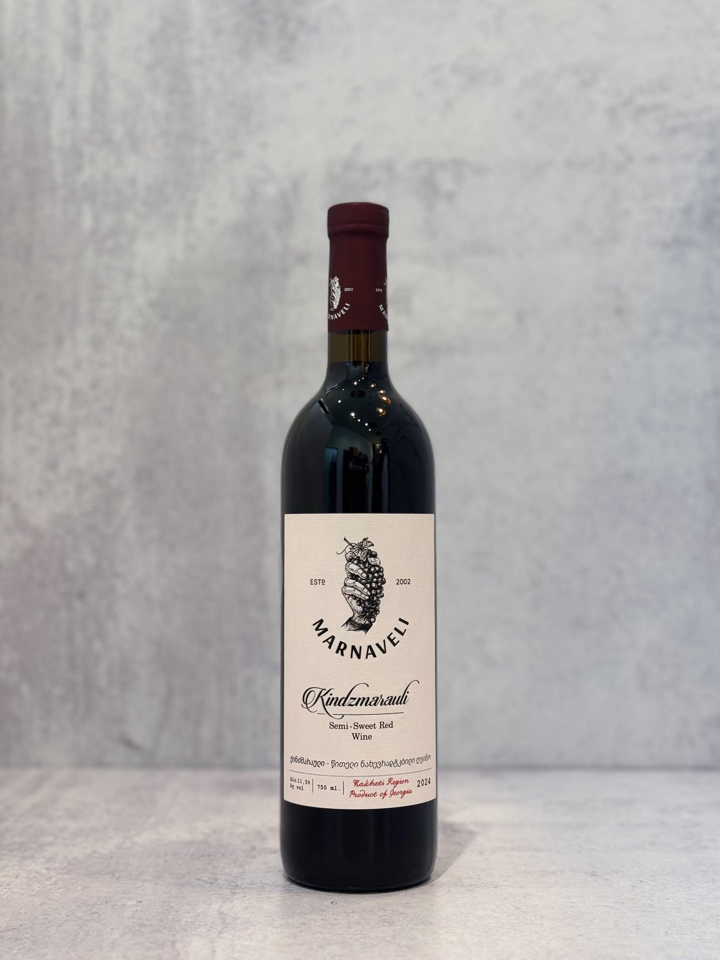 2024 Marnaveli Kindzmarauli Semi Sweet Red Wine