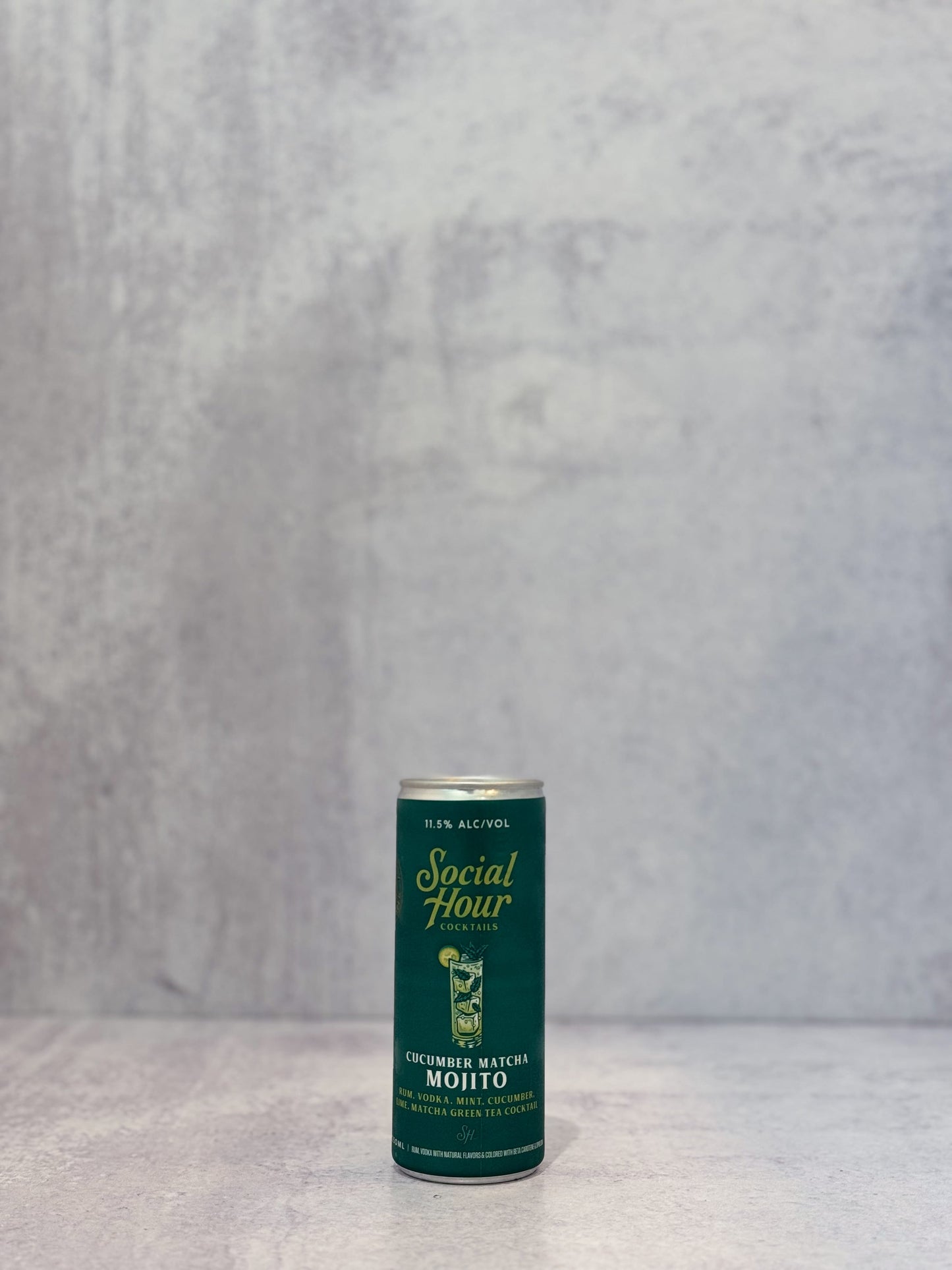 Social Hour Cocktails, Cucumber Matcha Mojito (250ml)