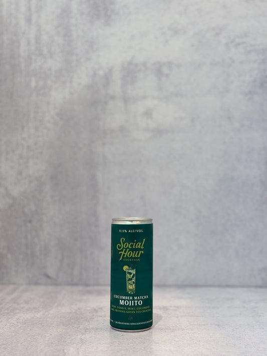 Social Hour Cocktails, Cucumber Matcha Mojito (250ml)