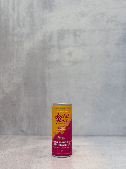 Social Hour Cocktails, Mango Passionfruit Margarita (250ml)